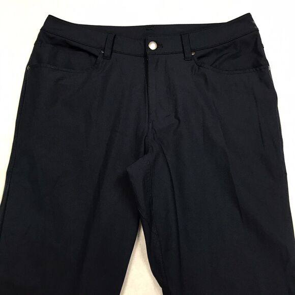 LULULEMON Pants Men 31 (32x28) Navy Classic 5 Pocket ABC Warpstreme Chino - Picture 3 of 12